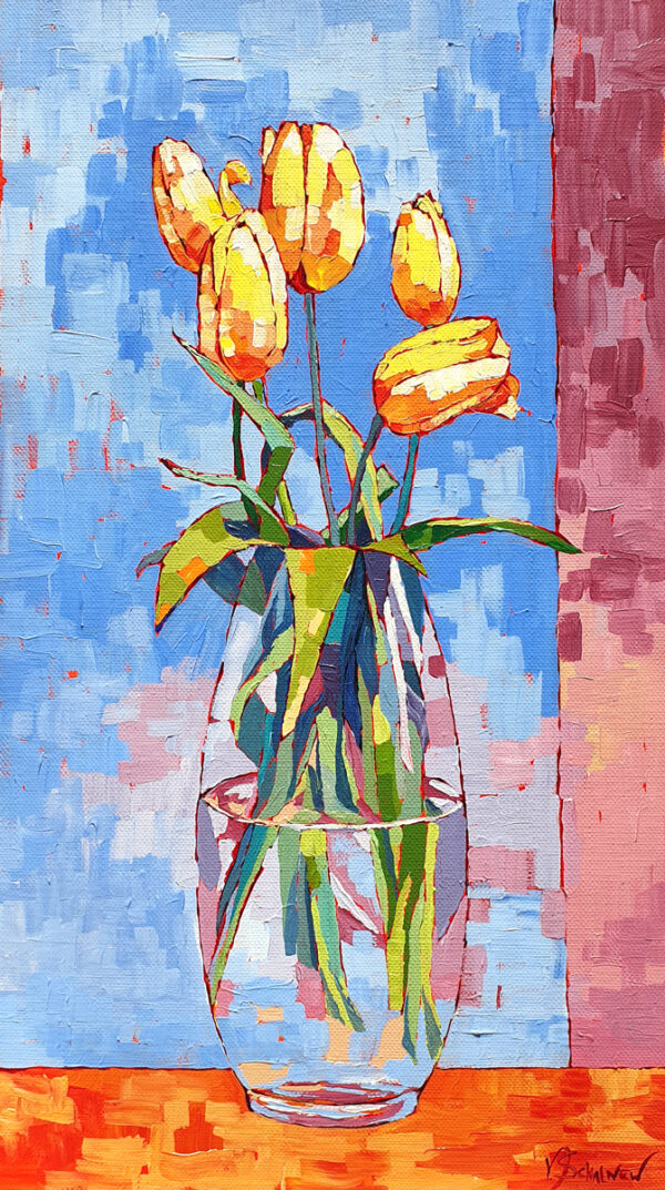 Tulips in a vase